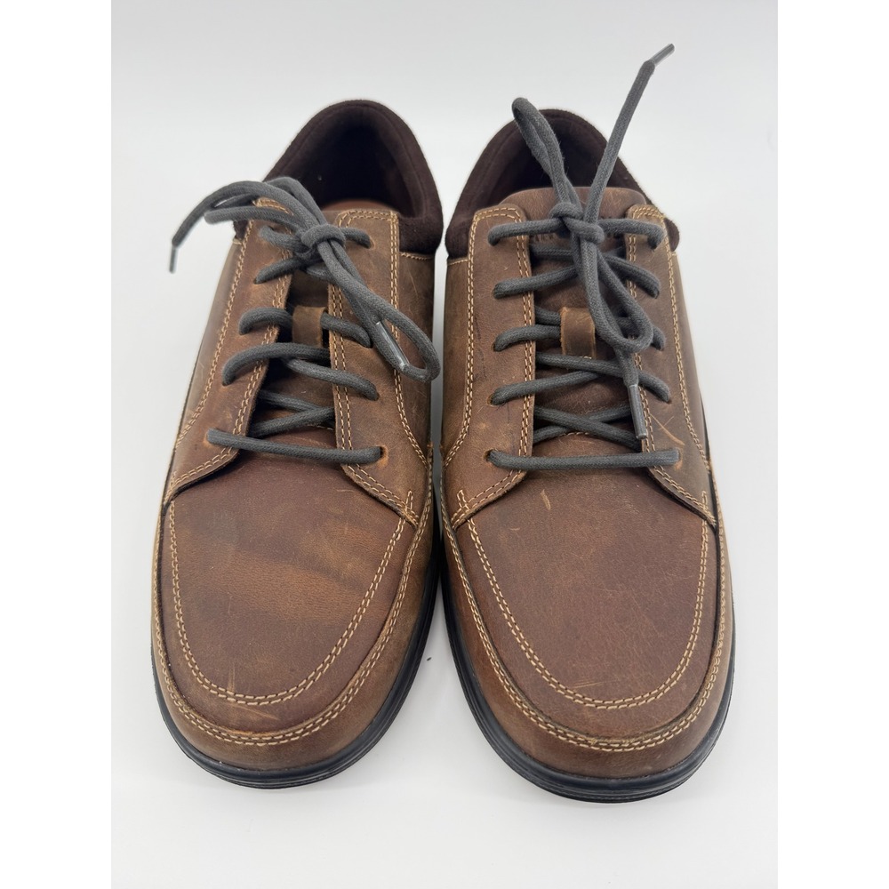 Anodyne No. 72 Casual Walker Mens Shoes Brown Leather Diabetic Sneakers 9.5 W